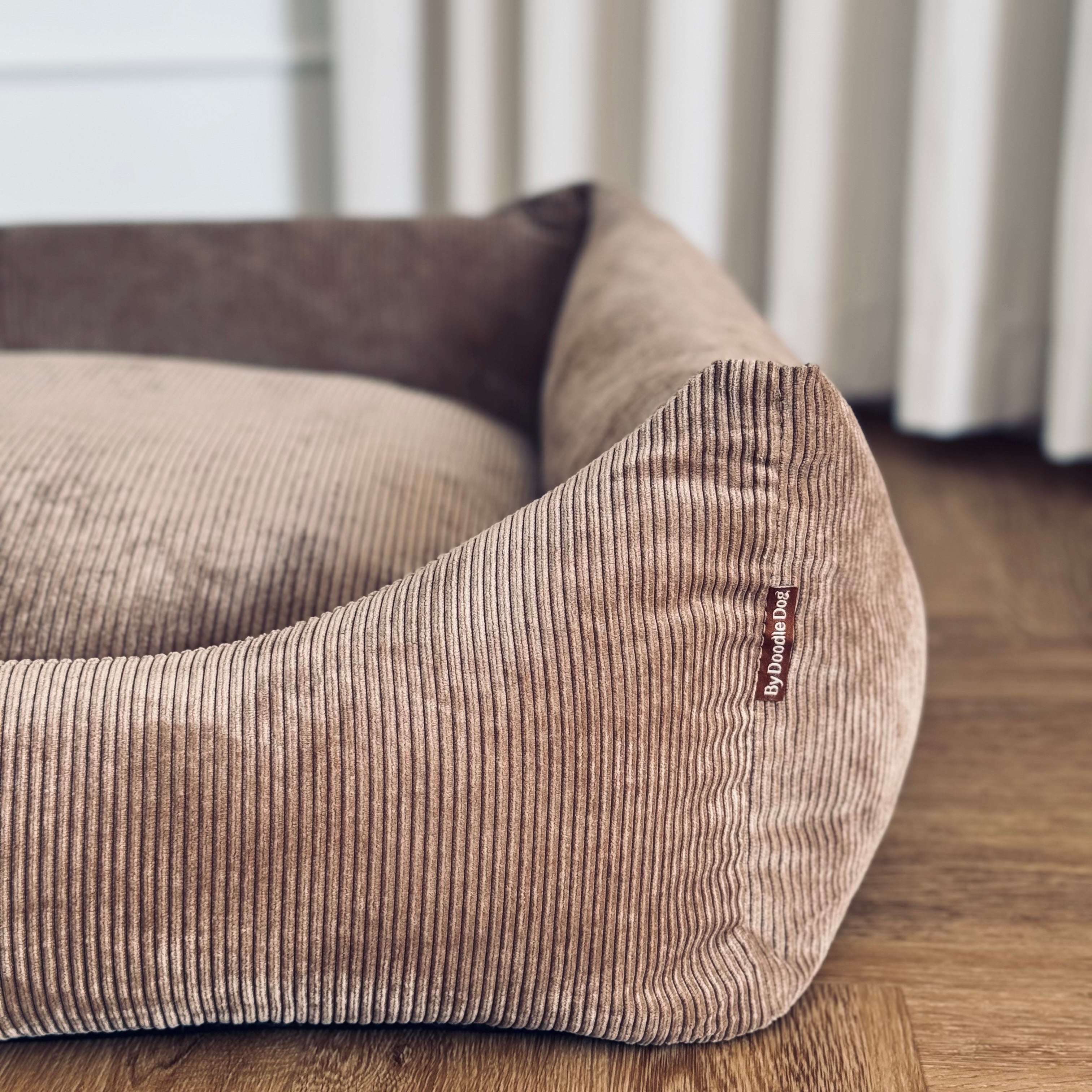 Bjørk Hundekurv Lys Brun Smal Fløjl