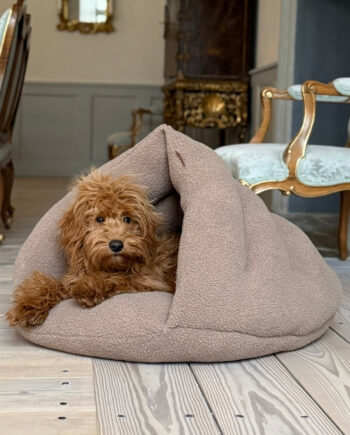 Elfe Hule Hundekurven Brun Sherpa Fleece
