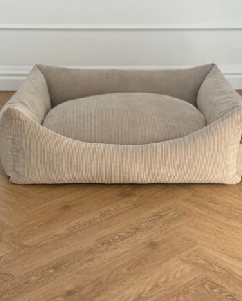 Bjørk Hundekurven Beige Smal Fløjl