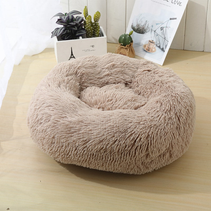 Blød Beroligende Donut Hundeseng Mange Farver Beige 100