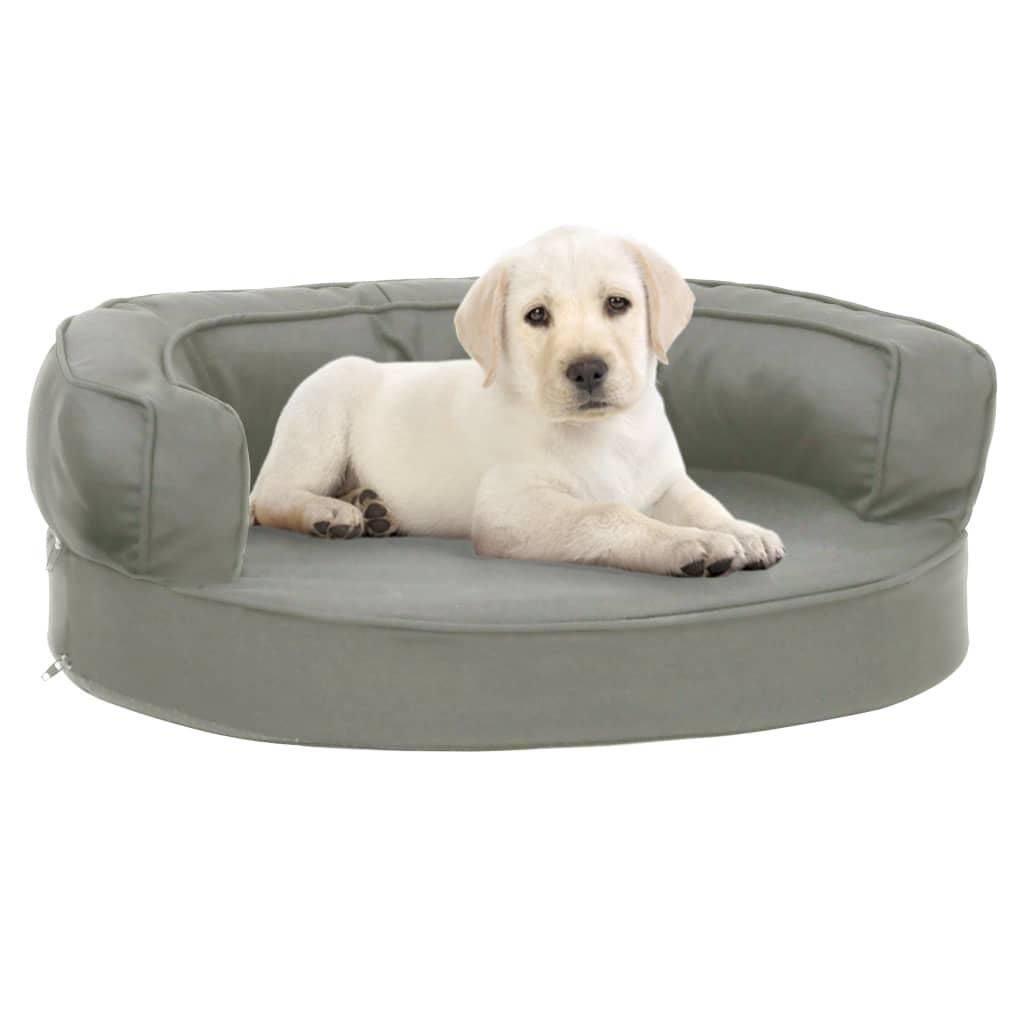 Ergonomisk Hundeseng  Hør Look Grå