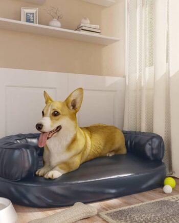 Ergonomisk Hundeseng  Skum Kunstlæder Mørkeblå
