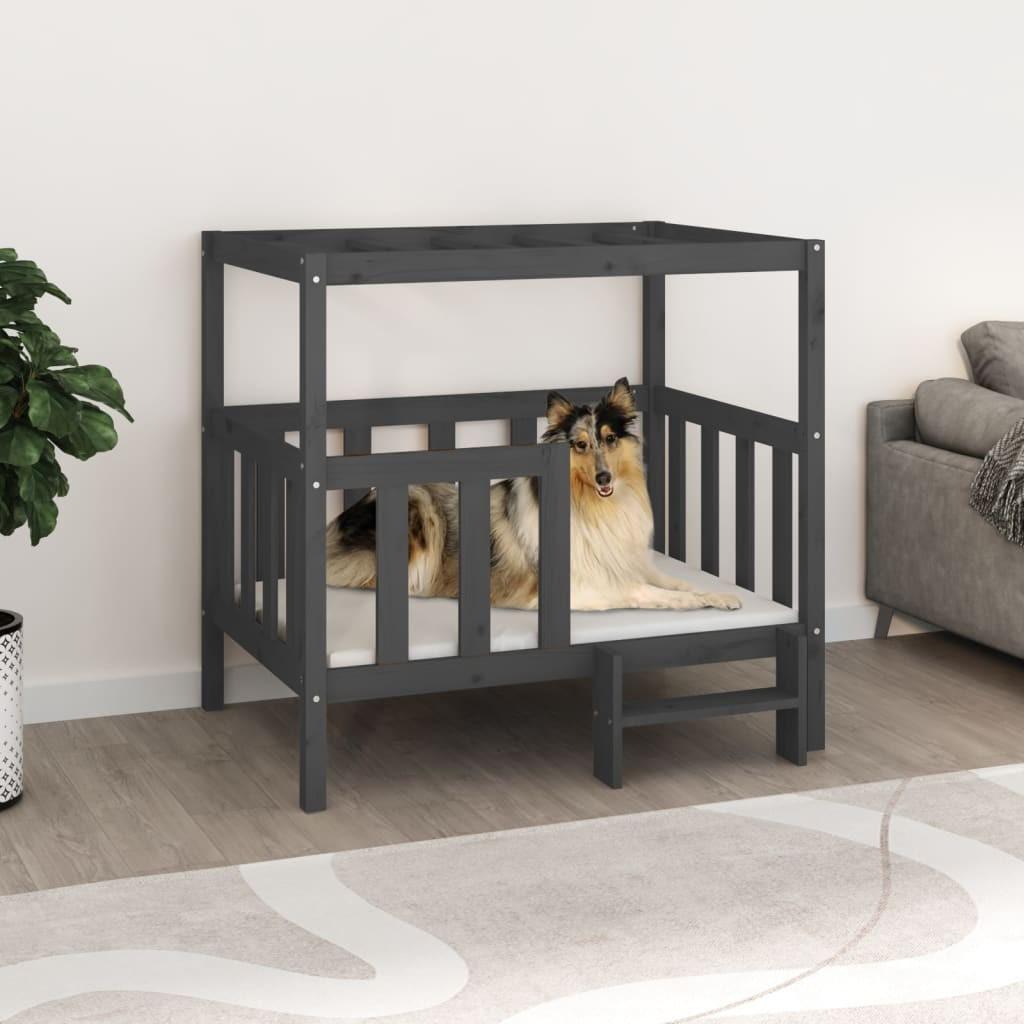 Hundeseng Massivt Fyrretræ 105   100 Grå