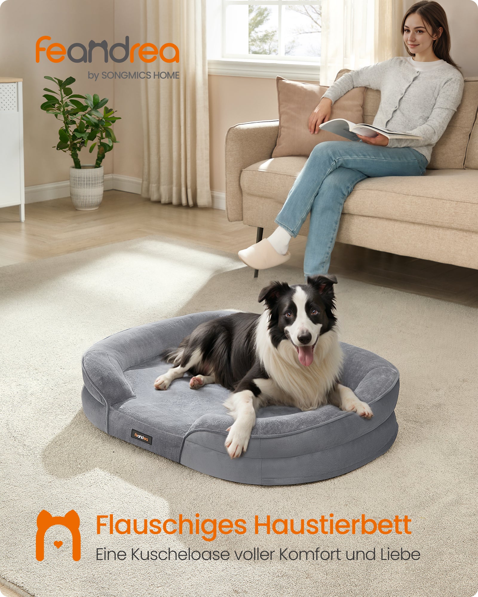 Liva Hundeseng Lysegrå