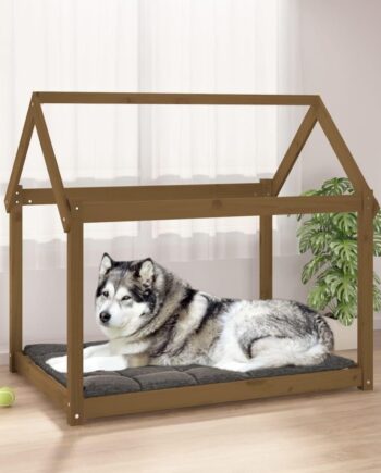 Hundeseng Massivt Fyrretræ 111 100 Gyldenbrun